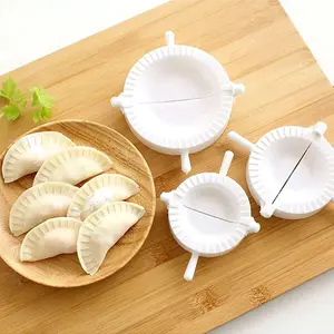 3-Piece Dumpling Maker Set – Plastic Mold & Clip Tool