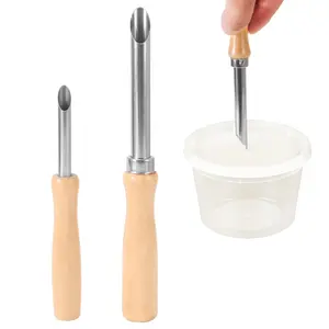 2 Pack Straw Hole Puncher for Plastic Lemonade Cup Lids