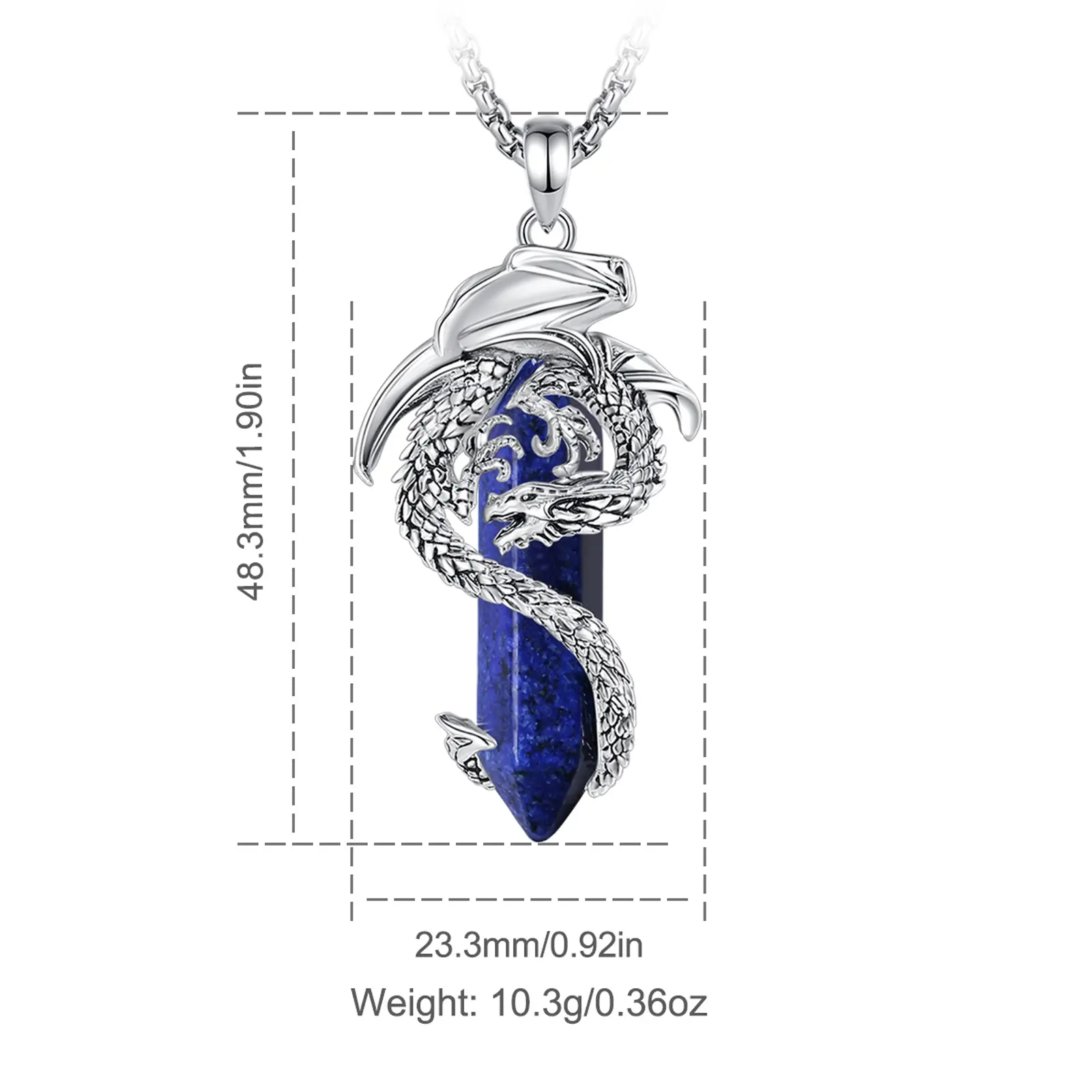Style 3 Dragon - Wrapped Lapis Lazuli