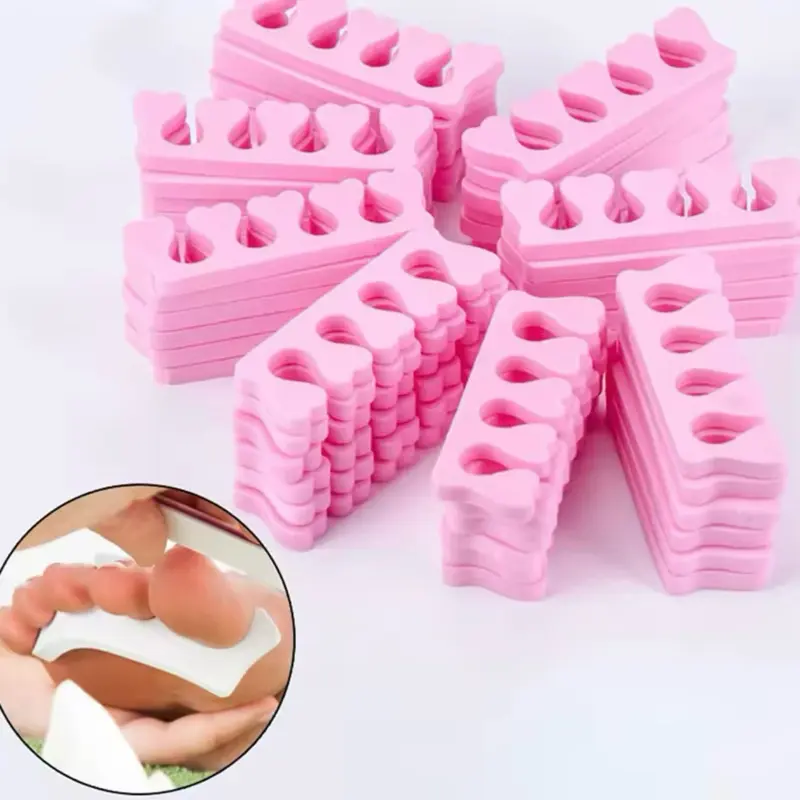 50/100PCS Soft Toe Separators – Heart Design Manicure & Pedicure Nail Art Tools