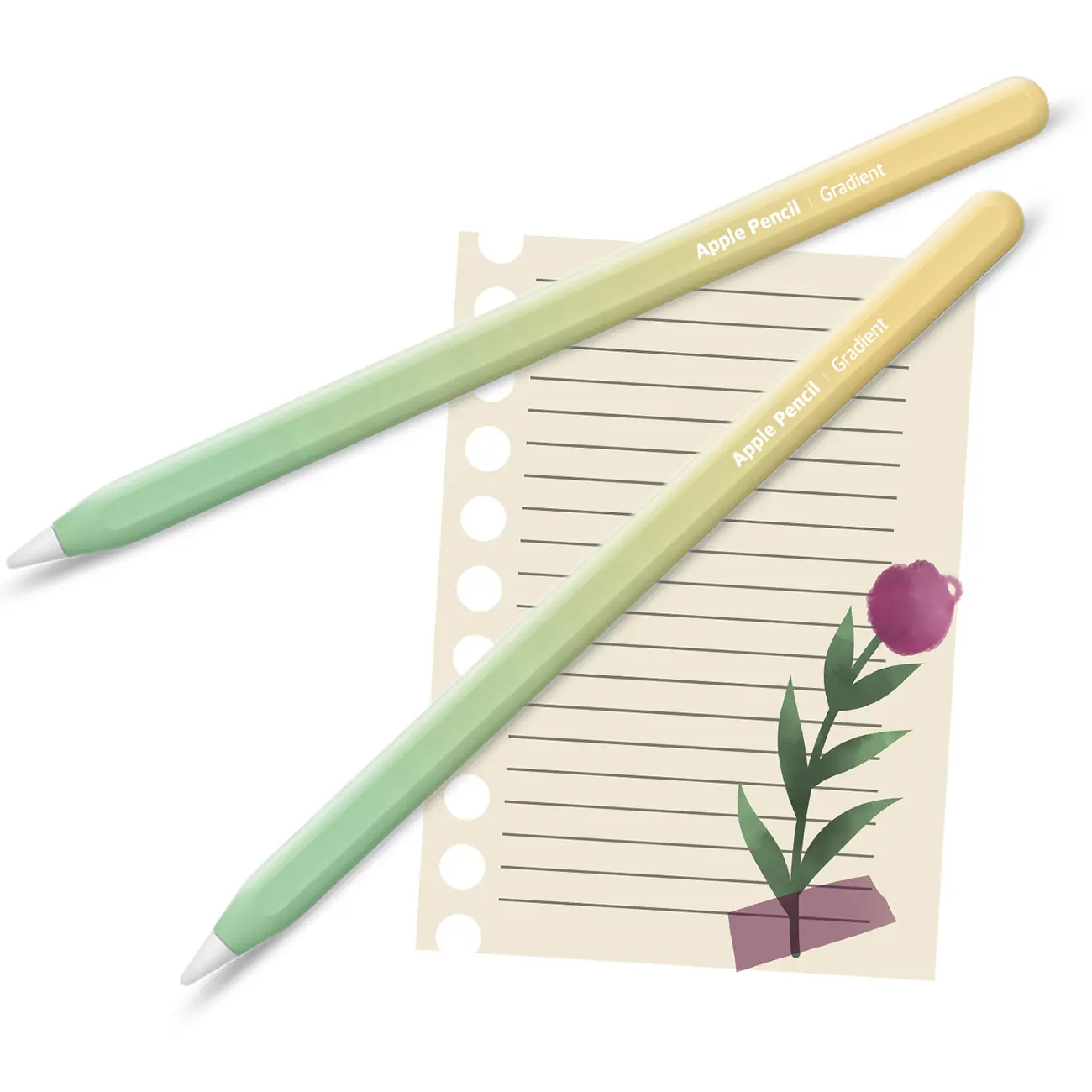 Apple Pencil Skin [2 Pack] ULTRA THIN 3M Premium Vinyl Cover Eco-Fridendly Greenguard Ink Apple Pencil full wrap Cover Case – 2nd Gen & Pro