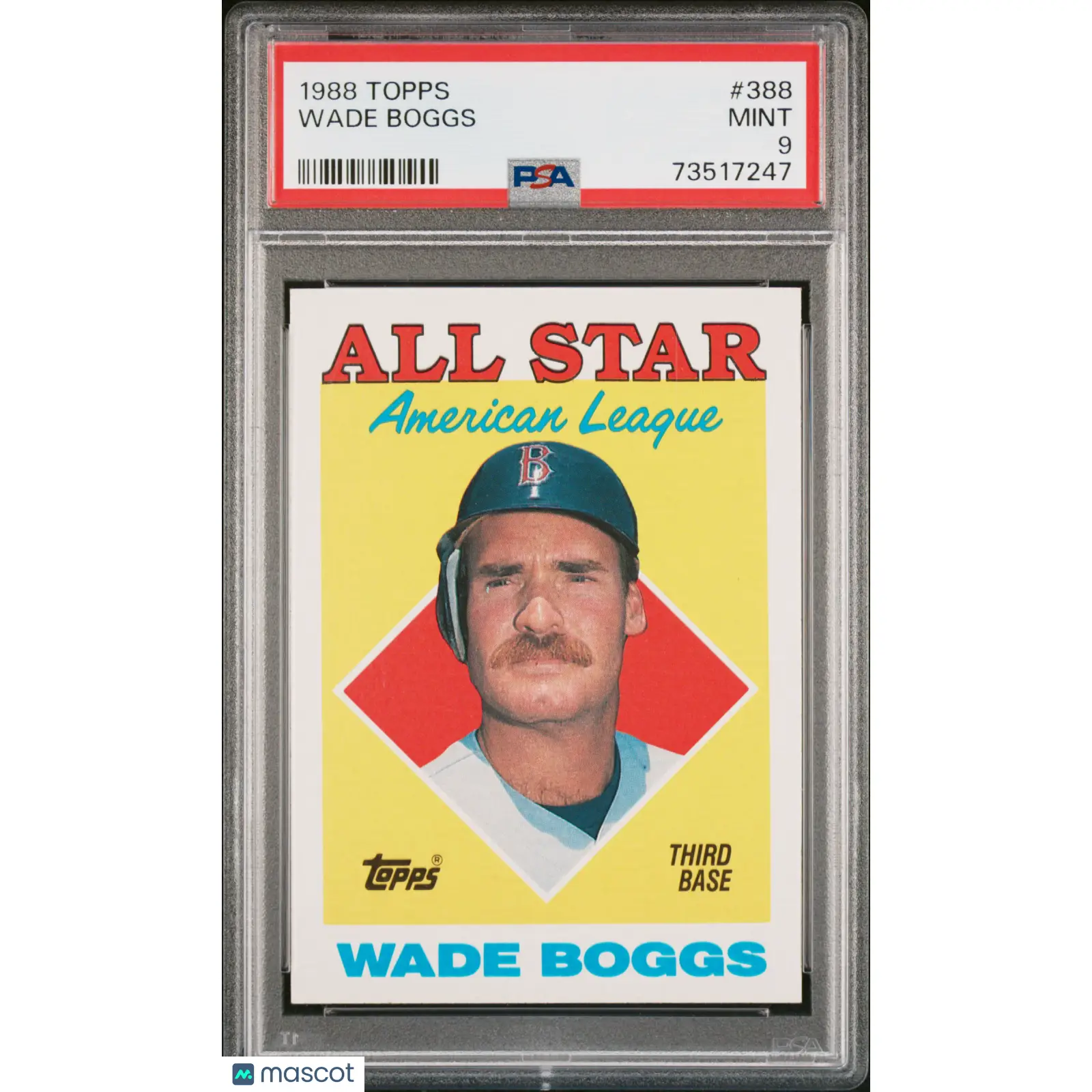 Wade Boggs PSA 1988 Topps Baseball #388 9 73517247