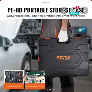 VEVOR Model XL3264 205 Piece Socket Set 1/2 inch 3/8 and 1/4 Sockets with PE-HD Portable Storage Case