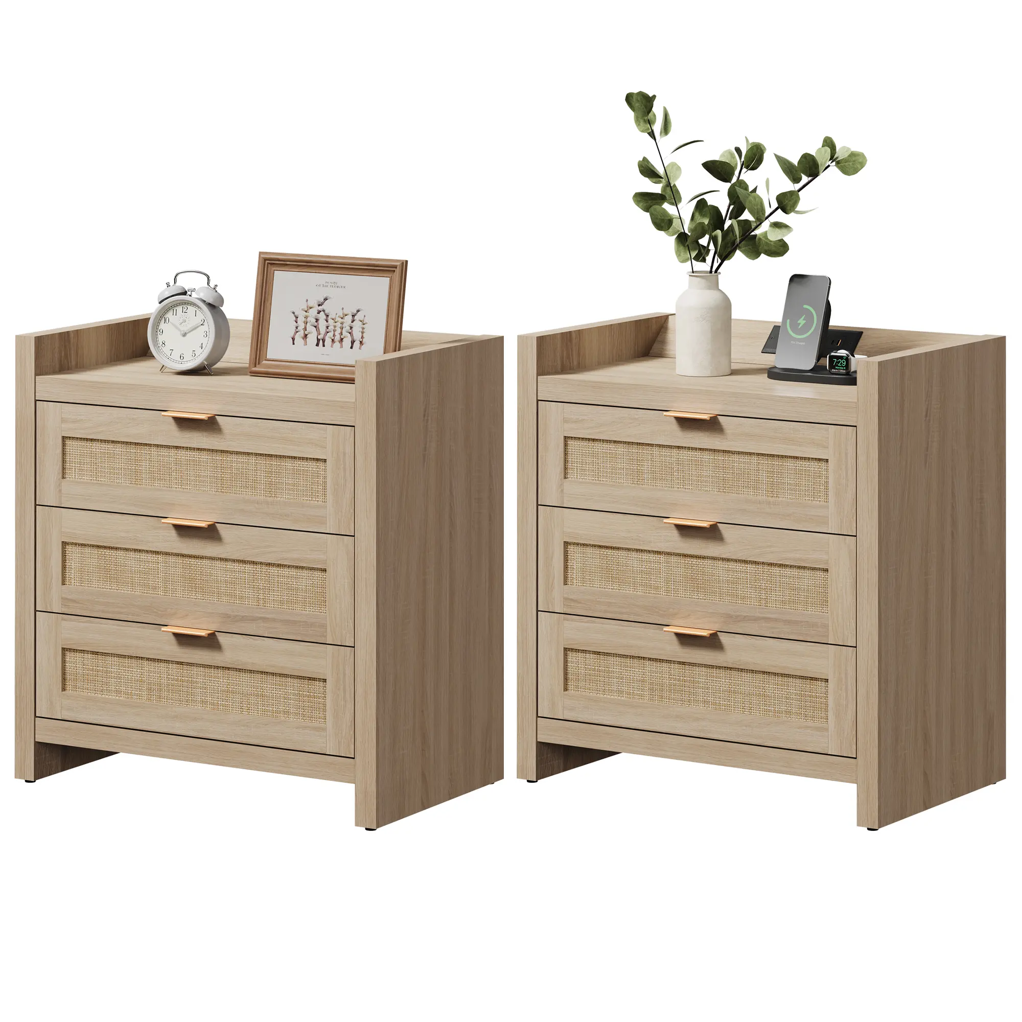 Light Oak(3 Drawers)