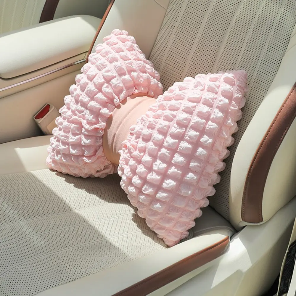 1pc Bow Shaped Car Lumbar Support Cozy Pillow Cute Butterfly Knot Throw Pillow for Car Driving Seat Decor