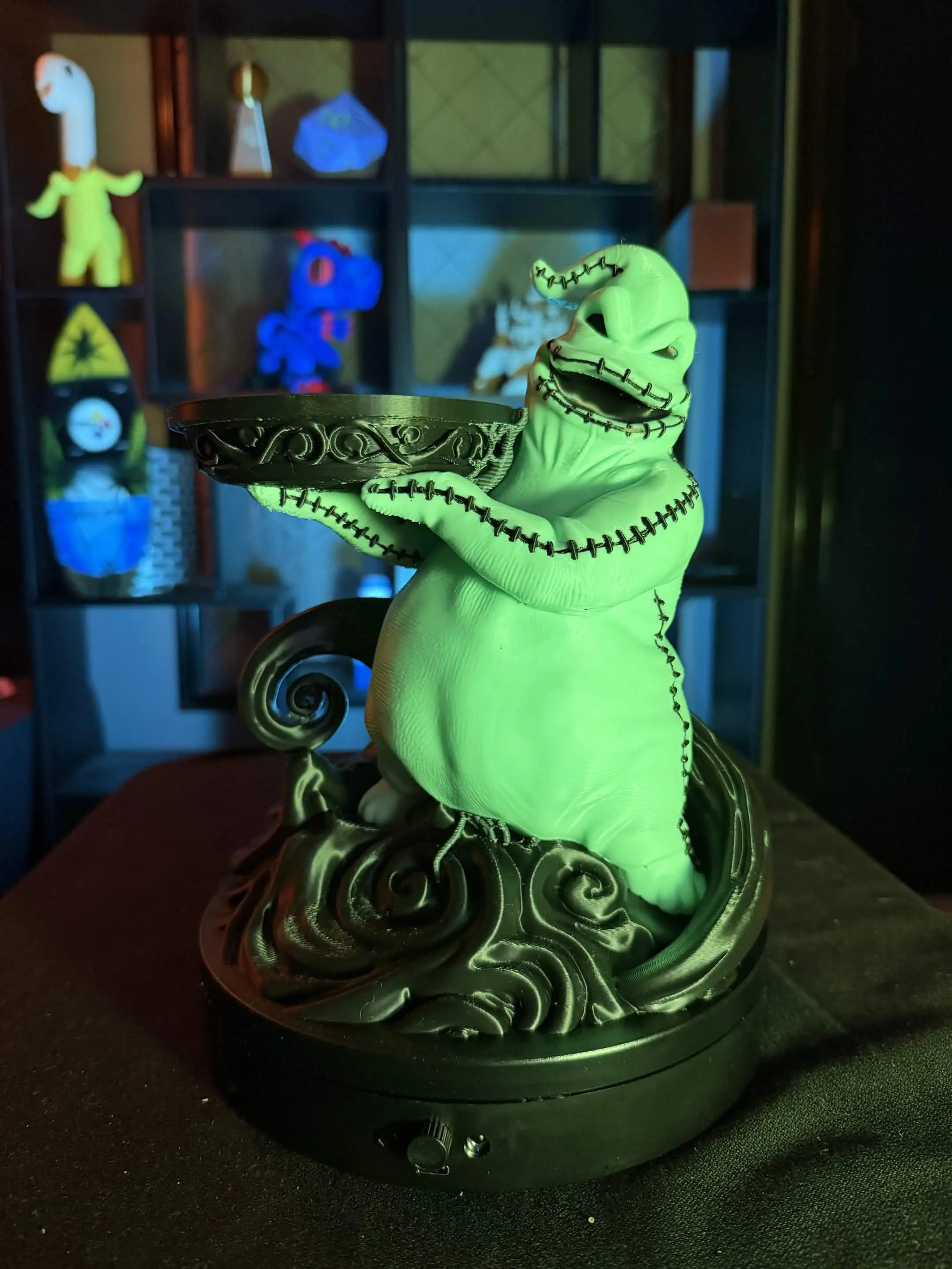 Spooky Stitched Monster Candle Holder – 3D Printed Halloween Decor
