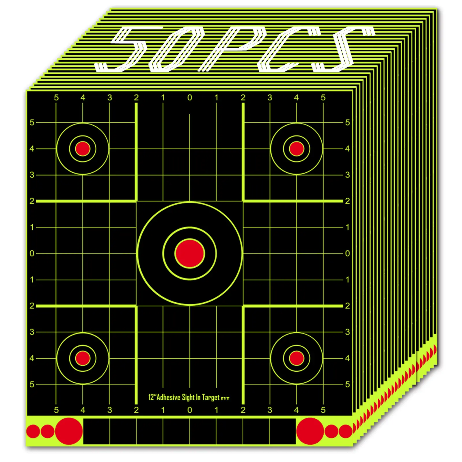 ATFLBOX 12x12 inch Splatter Paper Targets and Adhesive Target Papers.Shooting Outdoor and Indoor. Rective Shooting Targets