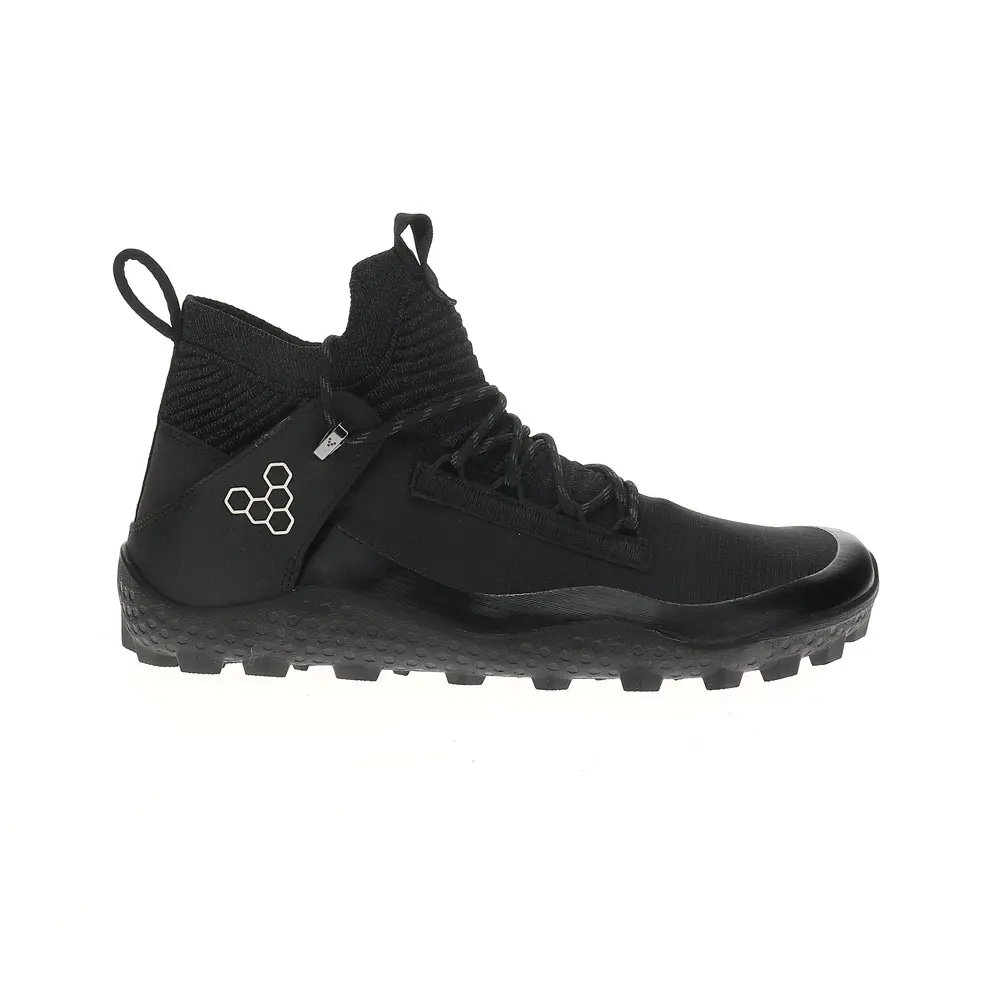 Vivobarefoot Mens Magna Lite Water Resistant Sg Round Toe Hiking Hiking Casual Boots Ankle - Black