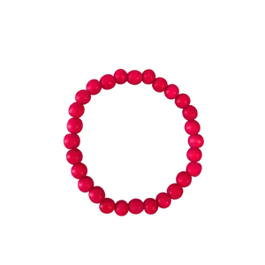 Barbie Pink Wood 6mm Bracelet