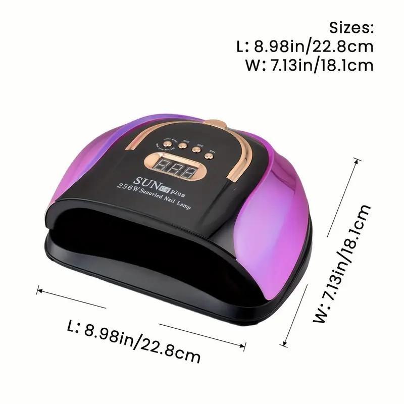 SUN Plus Flash UV Nail Lamp with 4 Timer Settings 256WPower for Gel Polish Fast Curing Manicure Dryer withSmart Auto-Sensing & Portable Handle Design WhiteDrying Uv Lamp Cured Uv Led Lamp SUN Plus Flash UV Nail Lamp with 4 Timer Settings 256WPower for Gel Polish Fast Curing Manicure Dryer withSmart Auto-Sensing & Portable Handle Design WhiteDrying Uv Lamp Cured Uv Led Lamp