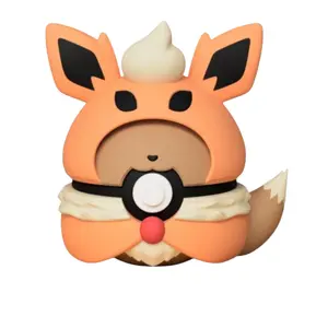 Eevee Flareon Poncho Poke Ball - Inspired 3D Printed Collectible