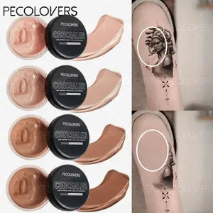 1PC Waterproof Full Coverage Concealer For Tattoos, Scars - Natural Finish Foundation For All Skin Tones & Types Powerful Concealer, Concealer Makeup