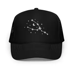 Taurus Constellation Stars Embroidered Foam Trucker Hat