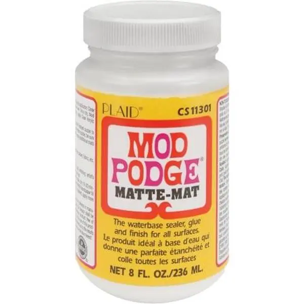 212 MAIN Plaid CS11301 Waterbase Mod Podge, 8 oz Matte Finish Art Supplies for Office & School Use, 8oz Bottles That Seals Paper