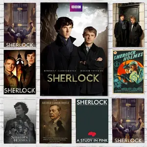 S-Sherlock Poster Wall art print art suitable for living room bedroom bar parlor home decoration gift  Custom Photo Poster  Personalized Wall Art