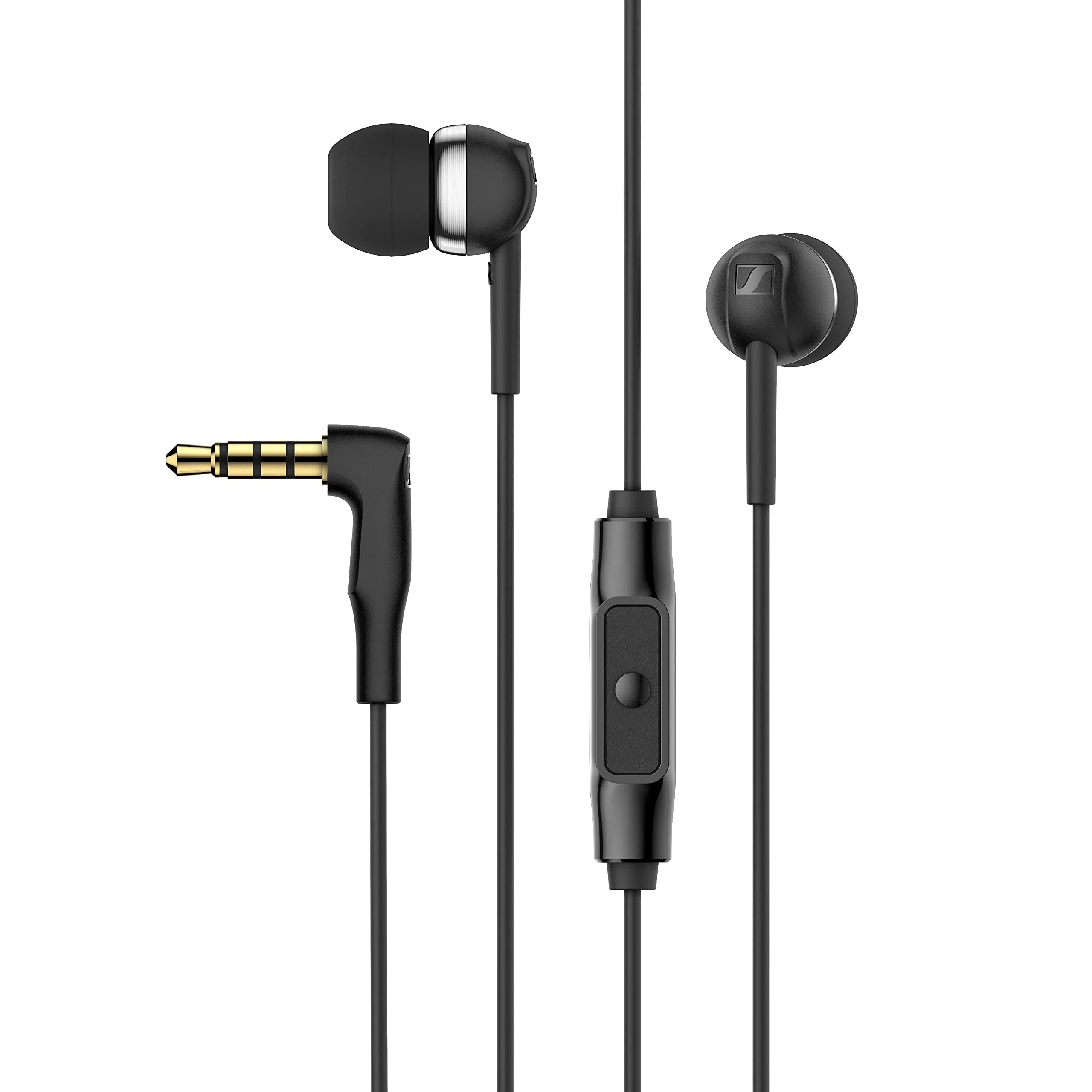 Sennheiser CX 80S Wired In-Ear Earphones with Microphone and 3.5mm Plug - Black