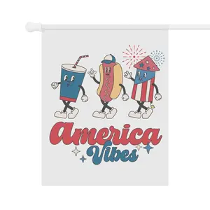 America Vibes Garden Flag: 4th of July Outdoor Decor