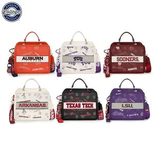 NCAA Crossbody Bags for Women, 2026 NCAA Team Logo Spirited Style Printed Purse with Adjustable Strap for Stadium Events 004