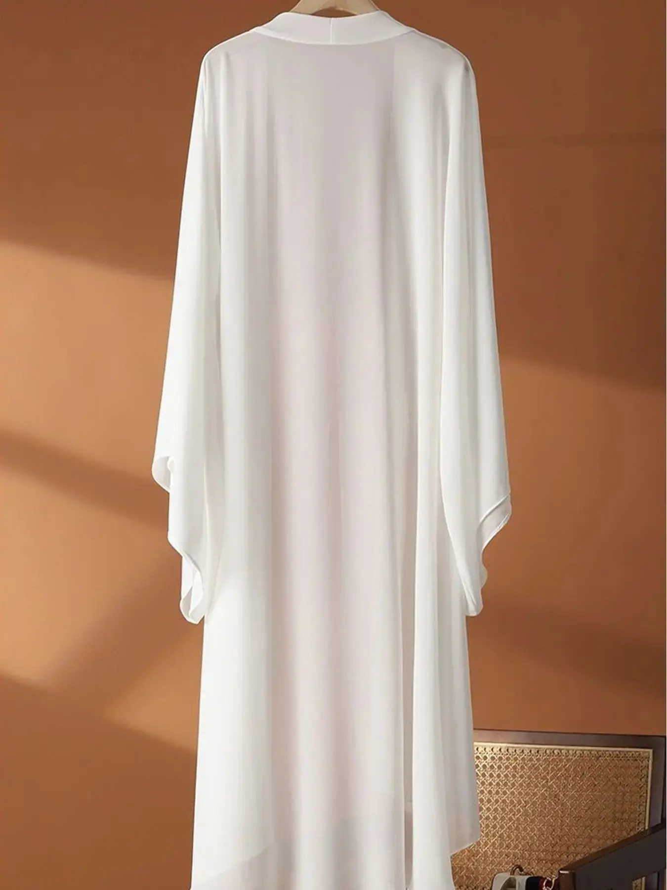 Long Chiffon Fitted Cardigan for Women Summer Thin Sun Protection Air Conditioning Shawl Outerwear New Style Womenswear