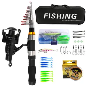 Complete Fishing Rod Reel Set, Rods, Large Spool Design, Lure Accessories Included, Portable Bag, 2.1m & 2.3m Models Available,Fishing Gifts, Fishing Tackle, Fishing Gear
