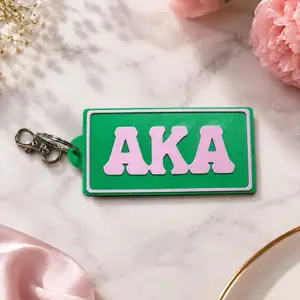 Alpha Kappa Alpha Sorority Keychain/Bagtag - Enter name in order comments