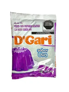 D' Gari Flovored Gelatin Powder - Makes up to 1 Liter - 120 grams - 4 oz -  Product of Mexico
