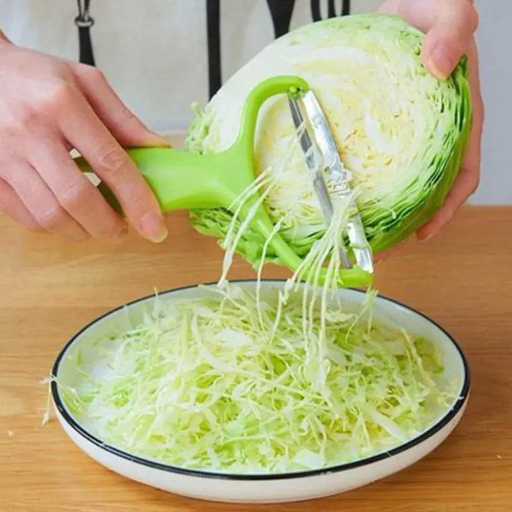SneekyDealz Cabbage Slicer Vegetable Cutter Cabbage Grater Salad Potato Slicer Melon Carrot Cucumber Shredder Home Kitchen Tools