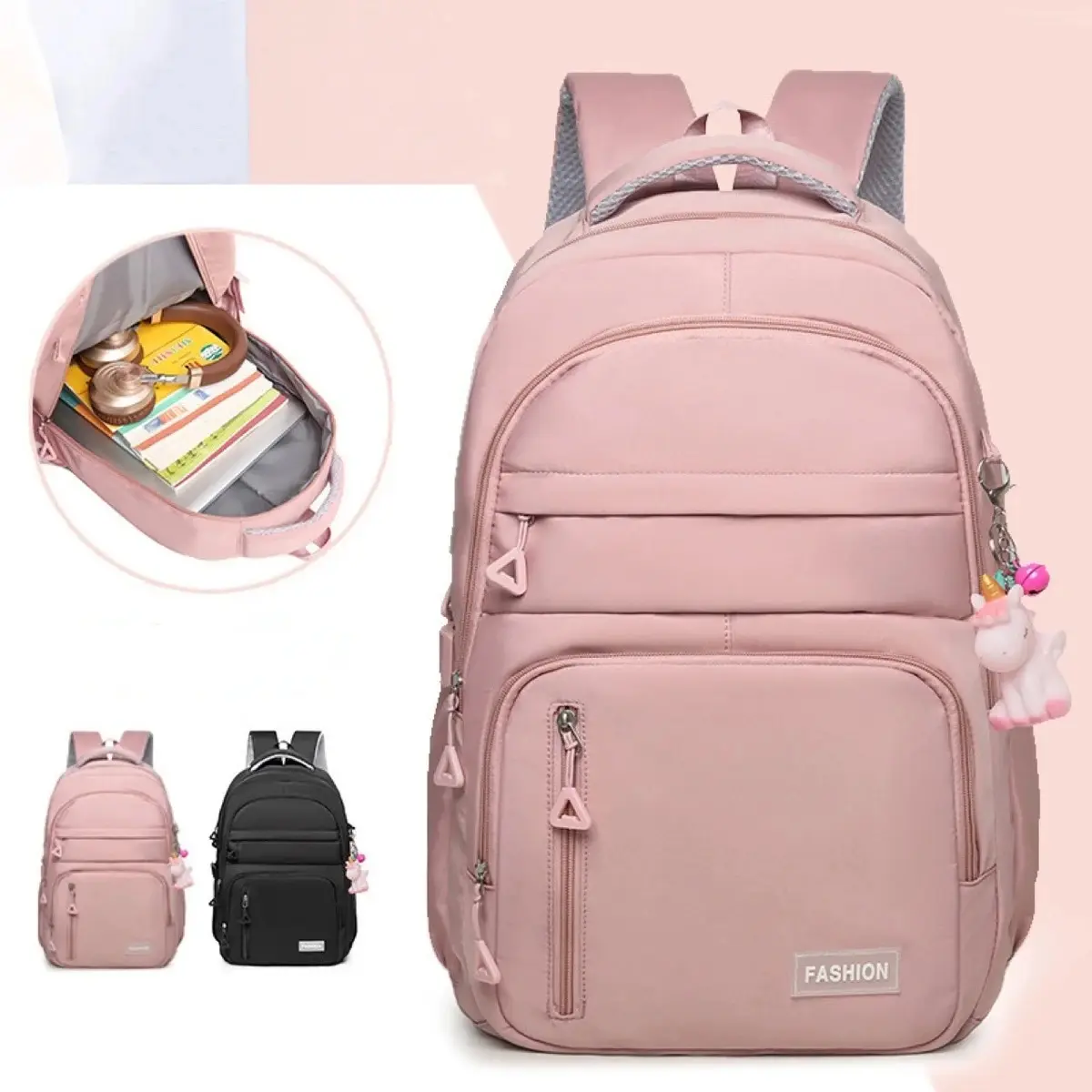 New Large-capacity College Students Lightweight Spine Bag, Outdoor Sports Travel Lovers Backpack, with Computer Pocket Inside