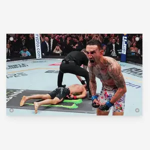 Max Holloway 300 Flags UFC Inspired Fight Night Wall Flag Combat Sports Banner for Bedroom Octagon Gym Decor Gift for MMA Fans