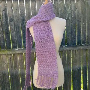 Lavender Haze Crochet Scarf