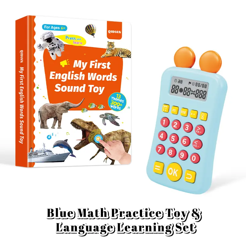 Blue Math Practice Toy & Language Learning Set