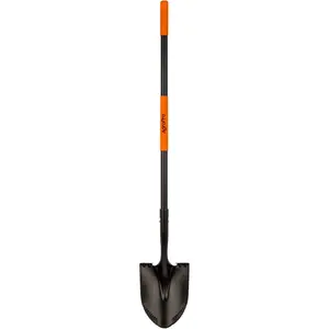 Shovel, 58 Inches, Black, High Carbon, Fiberglass Handle, Style