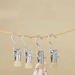 16 Counts Boot Hangers Clips, Premium Hooks Hanging Clips, Heavy Duty Closet Hanger Organizer for Home Travel , Multi-Purpose Clips for Laundry Clothes Accessories，MIXED COLOR