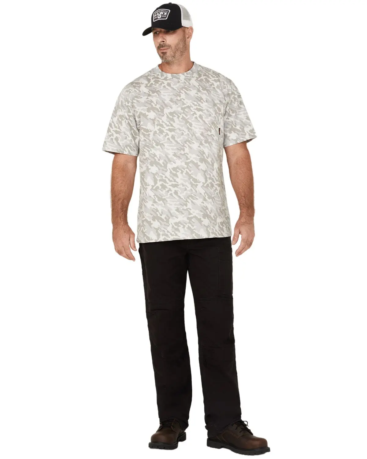 Hawx Men's Men'S Auger Brushed Duck Stretch Canvas Pants - Hxfa24p93-Blk