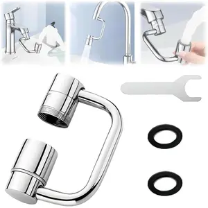 Universal faucet rotatable spout extension adapter Faucet Attachment