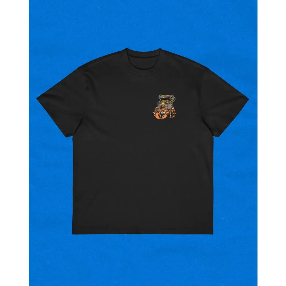 Men's OSRS Bank Crab Casual Seamless Short-Sleeve Graphic Top, Oversized RuneScape Gaming T-Shirt
