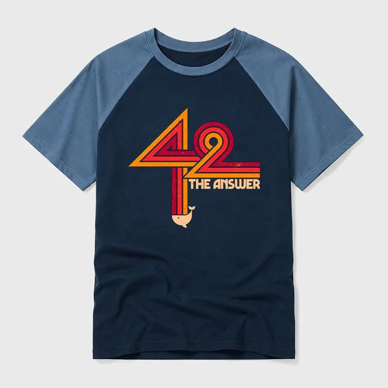 42 The Ultimate Answer Geek Retro Raglan T-Shirt