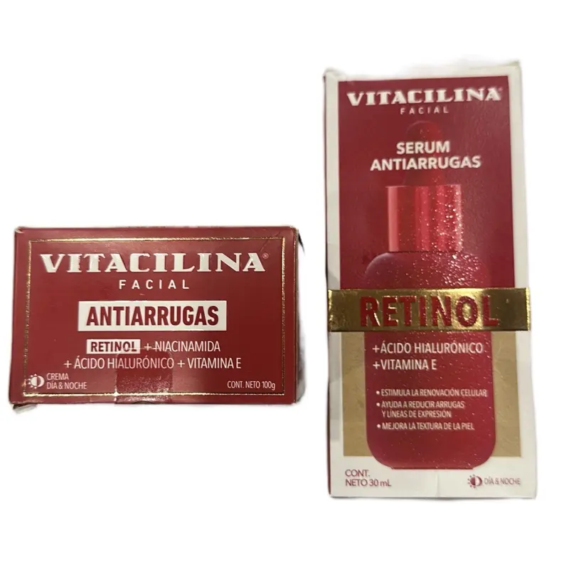 Vitacilina Anti Arrugas Duo Serum y Crema