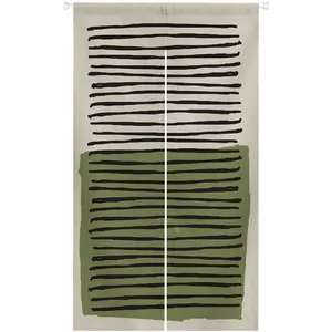 Doorway Curtain Colour Clash Japanese Noren Tapestry, Wall Hanging for Kitchen Bathroom Bistro Partition Shading Bedroom Decoration, 33.5X 59 in