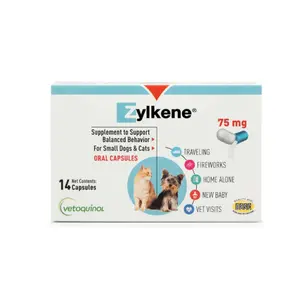 Zylkene Calming Capsules - 75mg, 14 Capsules