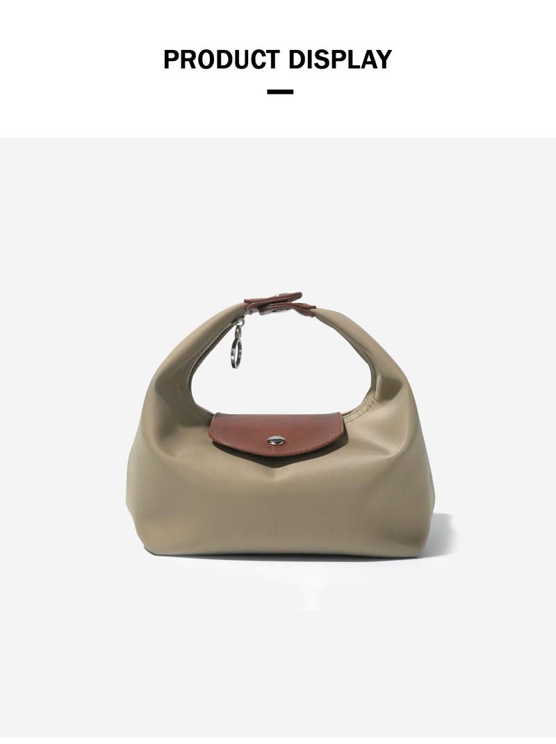 Fashion Crescent Bag Lightweight Durable Nylon Handbag with Adjustable Strap Satchel for Versatile Use in Multiple Colors Stylish Essential Companion