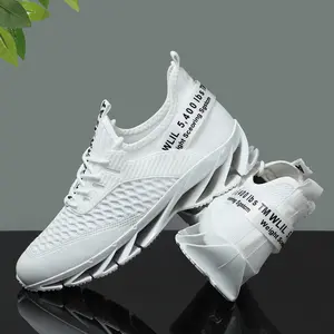 Men's Techwear Blade Sneakers, Breathable Mesh Running Shoes, Shock-Absorbing Casual Trainers