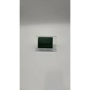 Pre-owned Louis Vuitton Leather Luxury Bags & Accessories Epi Coin Card Holder, Green Date Code: MI0931V