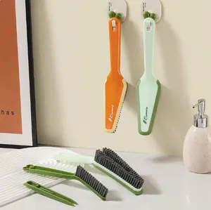 【Blind Space】Bathroom Cleaning Brush Set — Multifunctional Sink & Grout Brush (Specially designed for hard-to-reach corners); Stiff-bristle Scrub Brush (Suitable for bathroom floors, walls, and tiles, as well as sinks and toilet bases).