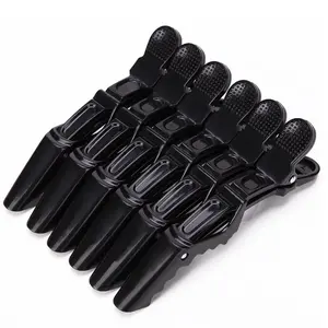 6-Piece Hair Clip Set, Includes Styling Clips, Crocodile Clips, Large Opening Clips, Ideal for Makeup and Hairstyling, Home/salon Use