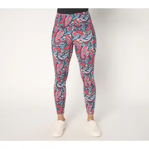 Belle Body by Kim Gravel Regular Pop of Paisley Phone Pocket Legging