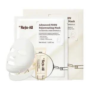 [Official Store] Dr.Reju-All Advanced PDRN Rejuvenating Mask - Face & Neck Korean Sheet Mask with 1,200 ppm PDRN, Collagen & Copper Peptides - Hydrating & Soothing, Skin Repair (1.2 Fl Oz x 4EA)