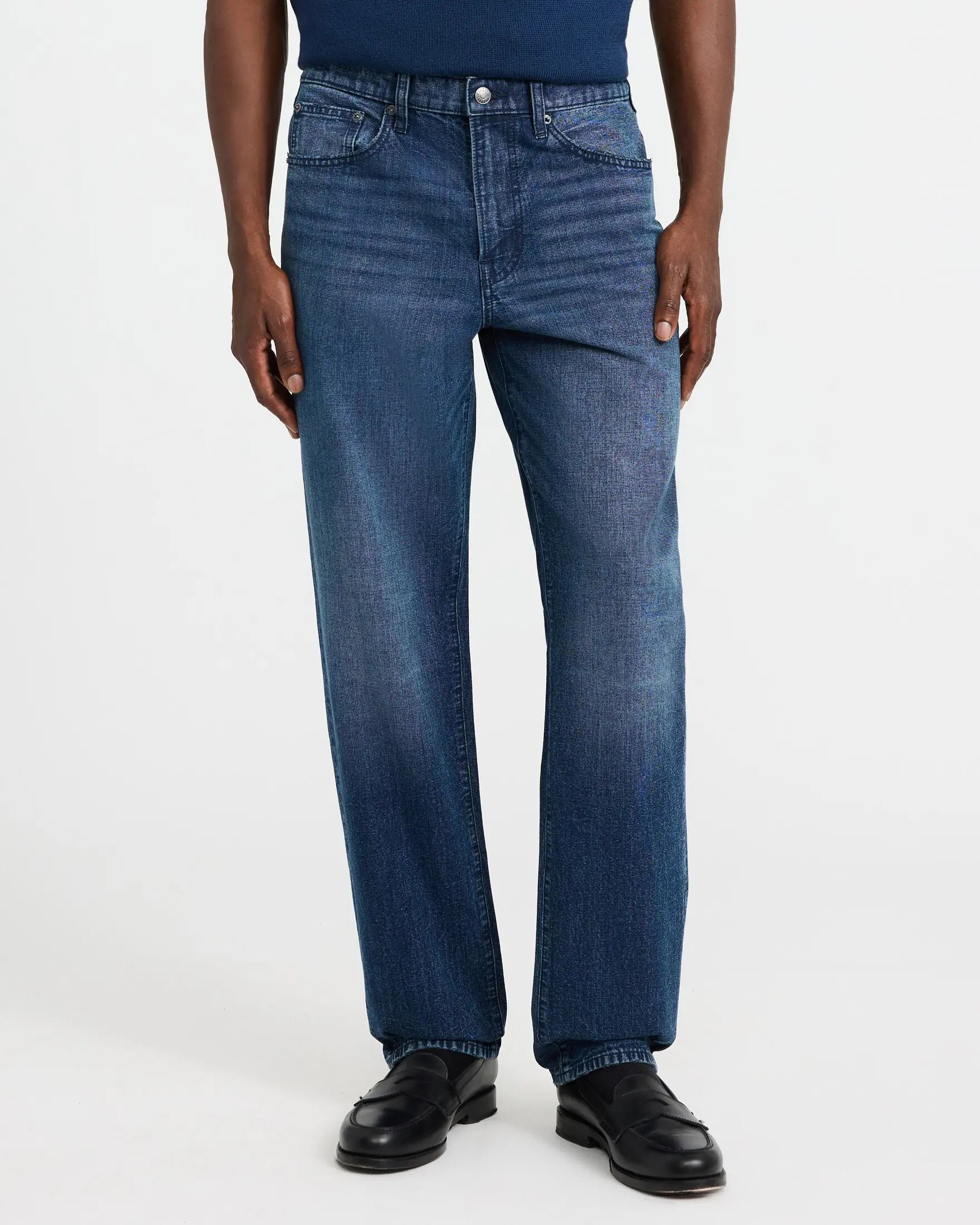 Express Loose Dark Wash Jeans