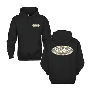 Peterbilt Hoodie, Camo Logo Graphic, Premium Cotton Blend Fabric, Comfortable Unisex Fit, Perfect Gift for Truck Drivers, Outdoor Lovers & Big Rig Fans