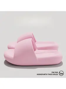 Solid color home indoor slippers, simple women's slippers, summer casual outer wear, soft bottom non-slip, non-smelly, cool slippers, Footwear